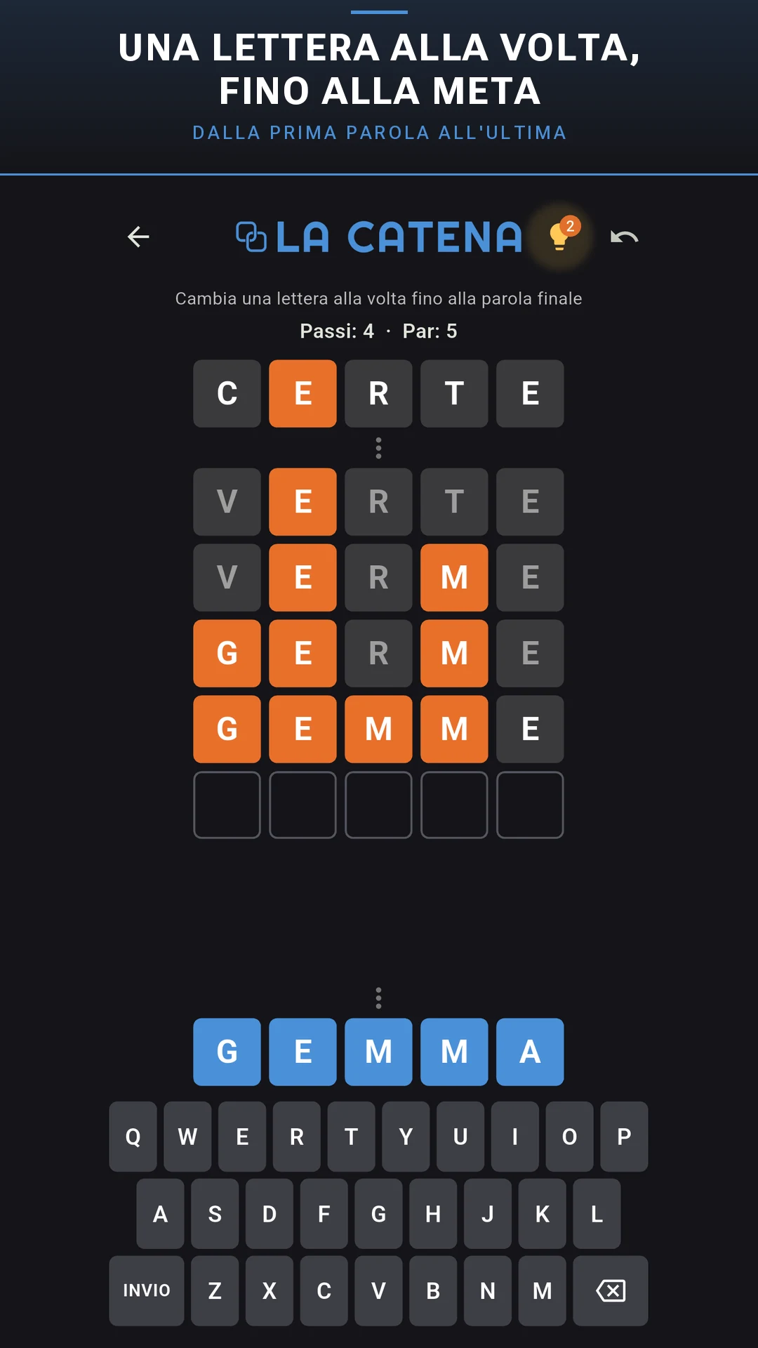 Tre Enigmi: Parole e Anagrammi screenshot